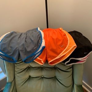 3 Pairs - Nike Lined Dri-Fit Running Shorts - Excellent Condition - Size XS